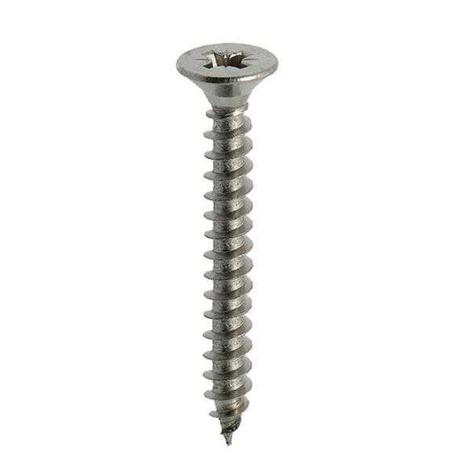 Fully Threaded Ribbed Countersunk Chipboard Screws 3.5x25 mm, 1000 Pack