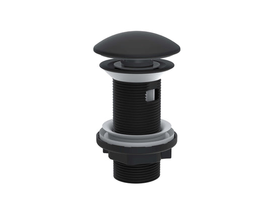 Pop Up Centre-Pin Basin Waste BLACK (With overflow)