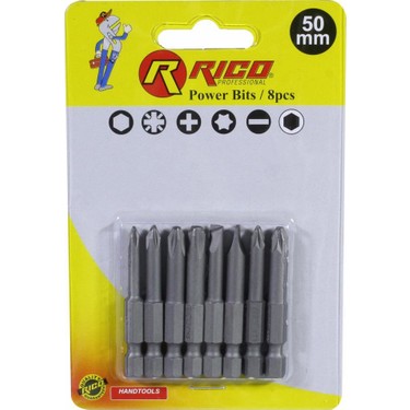 8 PC PH-SL-PZ Bit Set (50 mm)