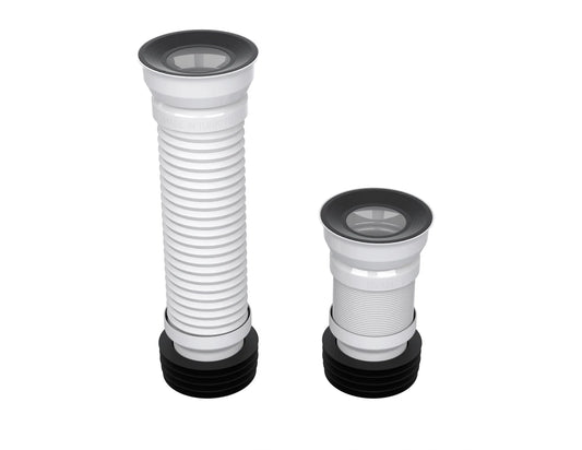EXTENDABLE WC PAN CONNECTOR Ø100x350MM – 100/110 OUTLET