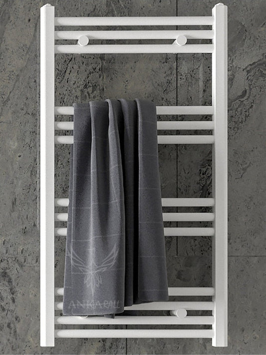 Heated Towel Rail - White - 500x1000mm