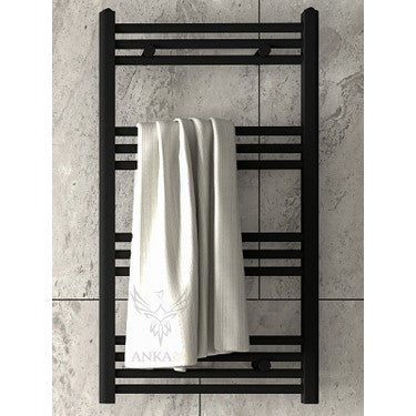 Heated Towel Rail - Black - 500x1000mm