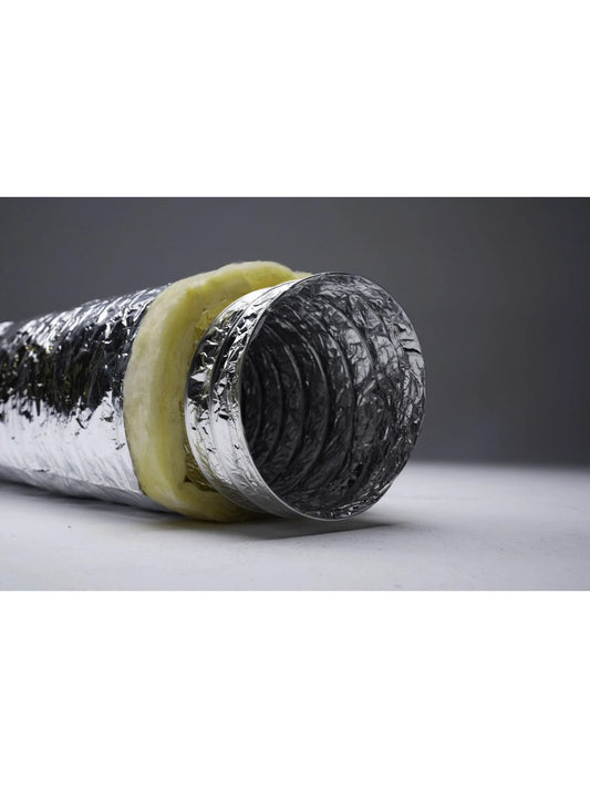 Insulated Aluminium Flexible Duct - Ø102mm - 10m