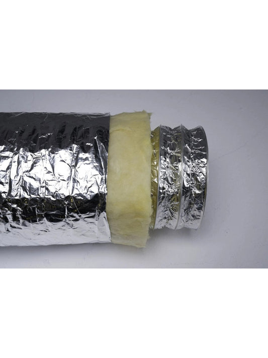 Insulated Aluminium Flexible Duct - Ø102mm - 10m