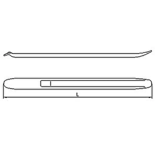 Izeltaş Chrome Tyre Lever – 60cm / 24", 900g