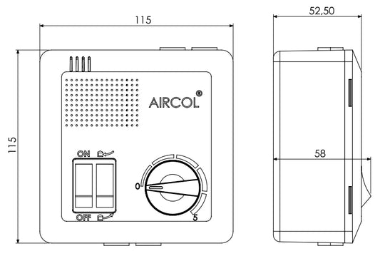 AIRCOL FC 200 FAN SPEED CONTROLLER