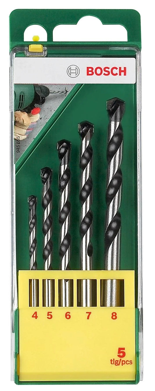 BOSCH Concrete Drill Bit Set – 4 to 8 mm (5 pcs)