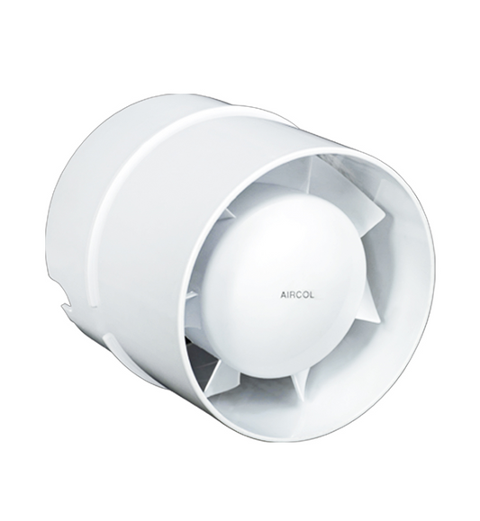 AIRCOL 100 KT PLASTIC IN-LINE DUCT FAN
