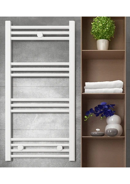 Heated Towel Rail - White - 500x1000mm