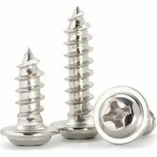 Wood Screw – 3.9 x 16 mm, Flanged Button Head, Pozi Drive, Self-Tapping, 100 Pack