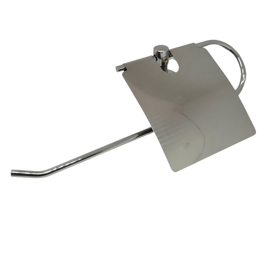 Wall Mounted Paper Towel Holder with Cover, Chrome Finish