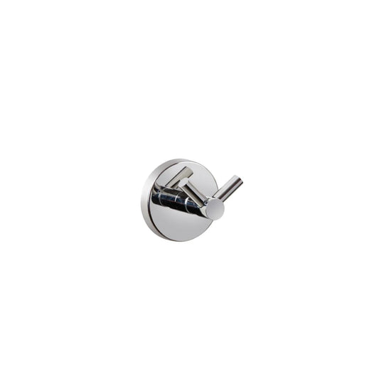 Wall-Mounted Double Robe Hook – Chrome Finish