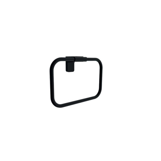 Wall Mounted Black Towel Ring